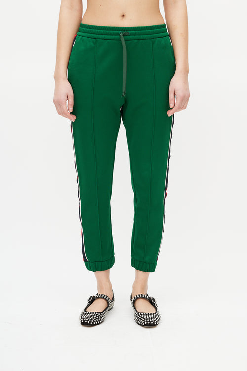 Gucci Green 
Red Striped Track Pant