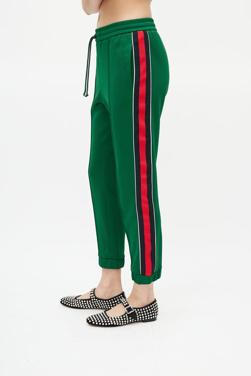 Gucci Green 
Red Striped Track Pant