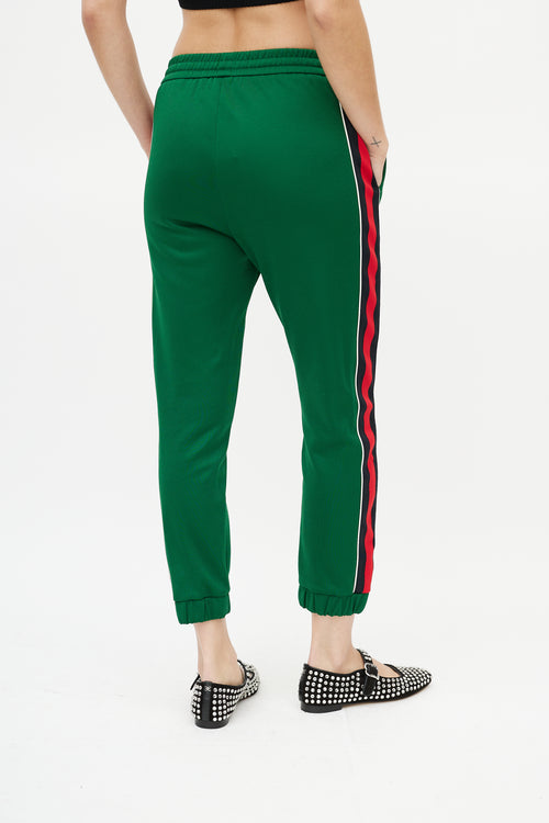 Gucci Green 
Red Striped Track Pant