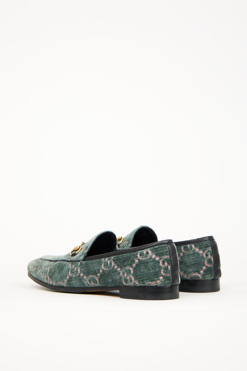 Gucci Green Velvet Jordaan Loafer