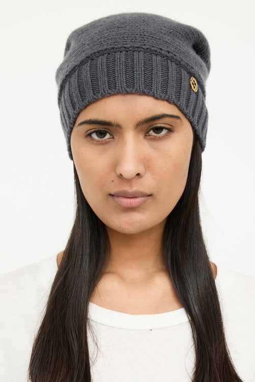 Gucci Grey Knit Cashmere Toque