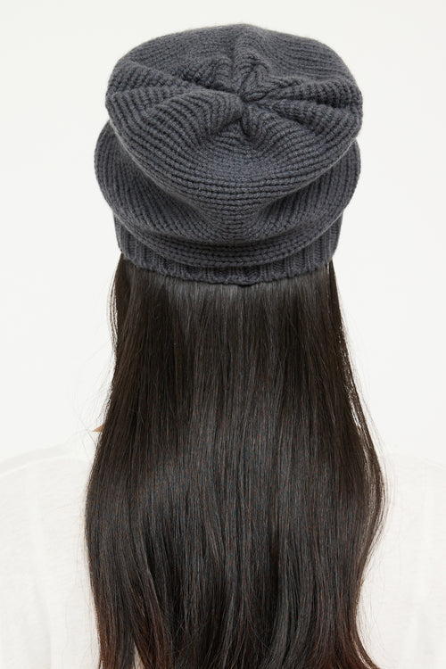 Gucci Grey Knit Cashmere Toque