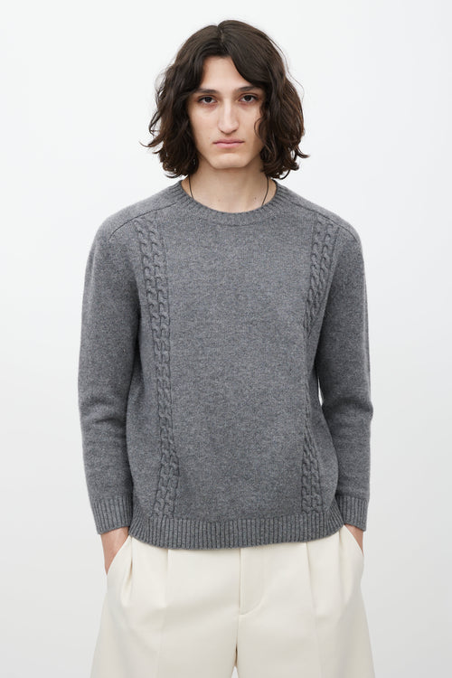 Gucci Grey 
Multicolour Wool Knit Sweater