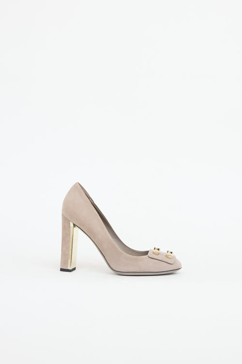 Gucci Suede Audrey Pump