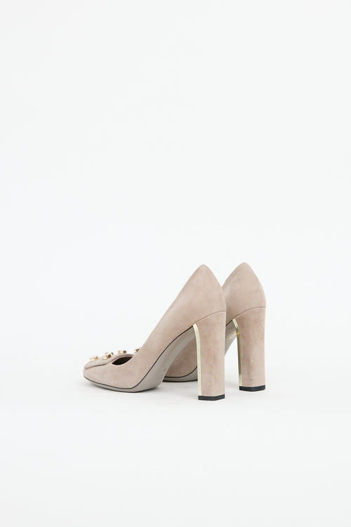 Gucci Suede Audrey Pump