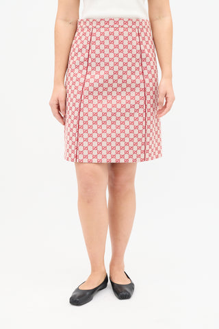 Jacquard GG Monogram Skirt