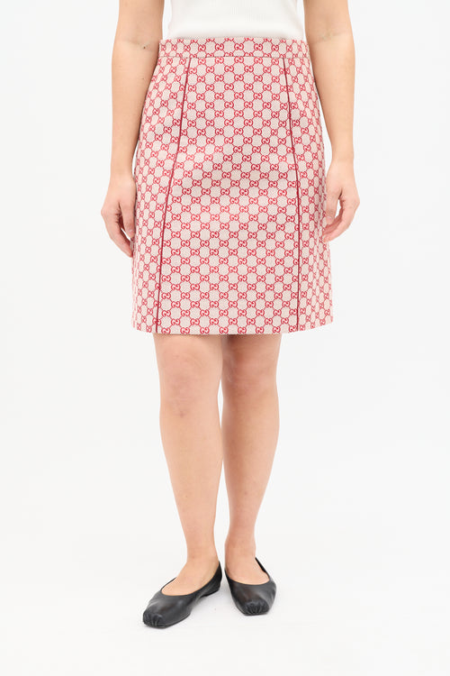 Jacquard GG Monogram Skirt