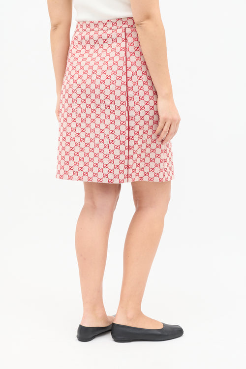 Jacquard GG Monogram Skirt