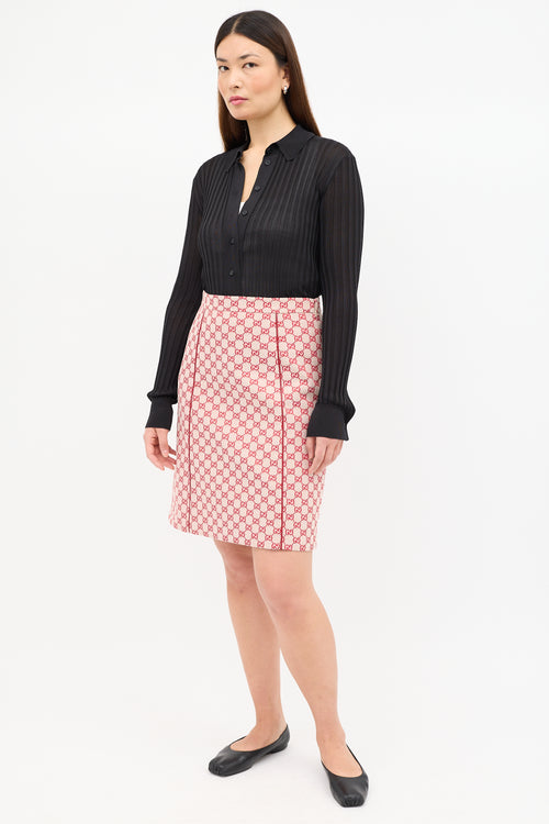 Jacquard GG Monogram Skirt