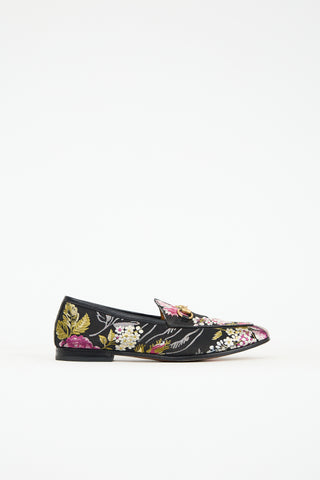 Gucci Jacquard Floral Jordaan Loafer