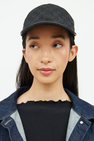 Gucci Black GG Embroidered Baseball Cap