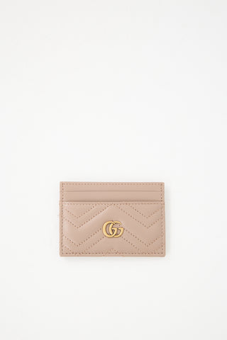 Gucci Leather Marmont GG Card Holder