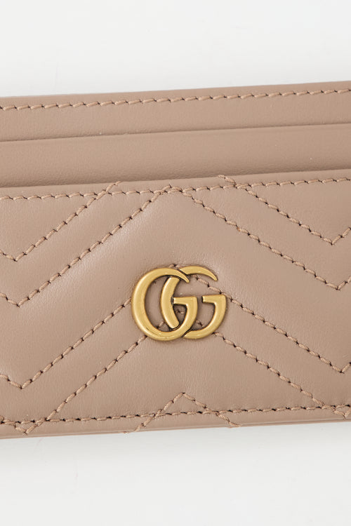 Gucci Leather Marmont GG Card Holder