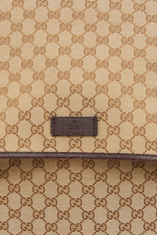 Gucci Brown GG Monogram Canvas Sherry Messenger Bag