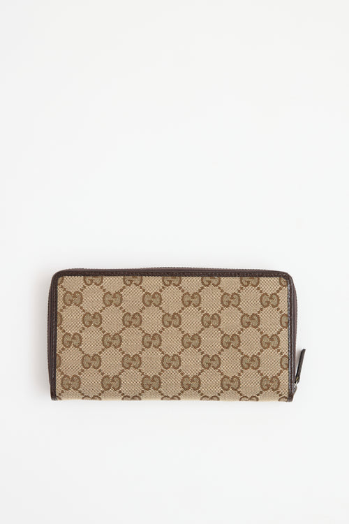 Gucci Monogram Zip Wallet