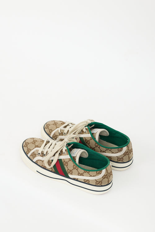 Gucci Brown Original GG Canvas Tennis 1977 Sneaker