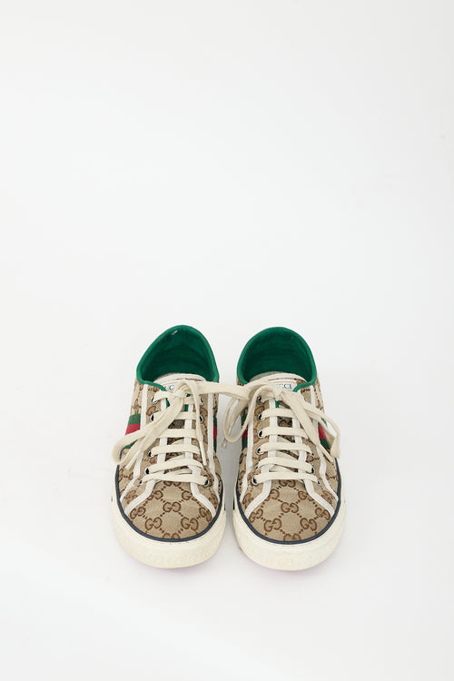 Gucci Brown Original GG Canvas Tennis 1977 Sneaker