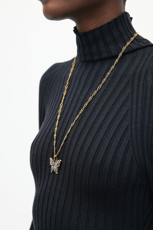 Gucci Multicolour Butterfly Jewel Necklace