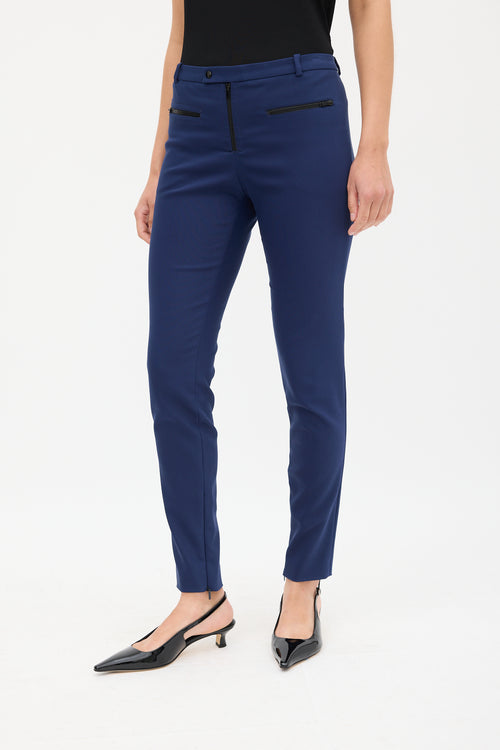 Gucci Navy 
Black Slim Logo Trouser