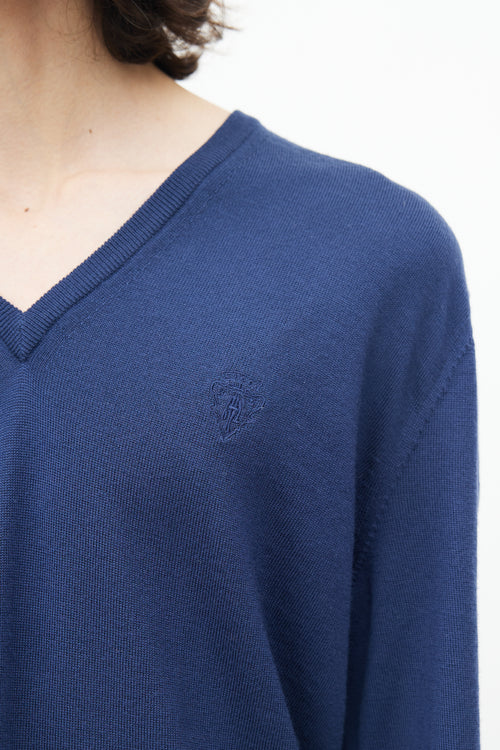 Gucci Navy Knit Logo Sweater