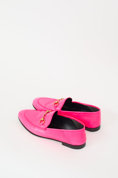 Gucci Neon Pink Jordaan Loafer