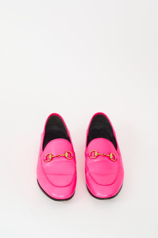 Gucci Neon Pink Jordaan Loafer