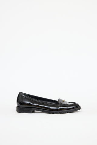 Gucci Patent Leather Logo Loafer