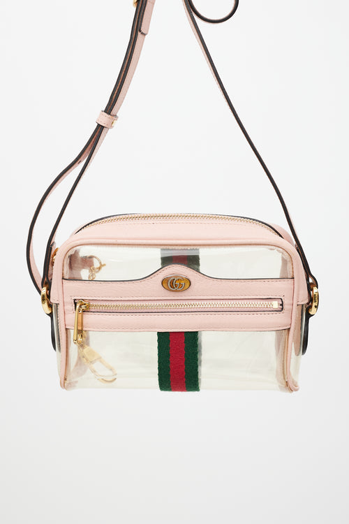 Gucci Pink 
Multicolour PVC Ophidia Shoulder Bag