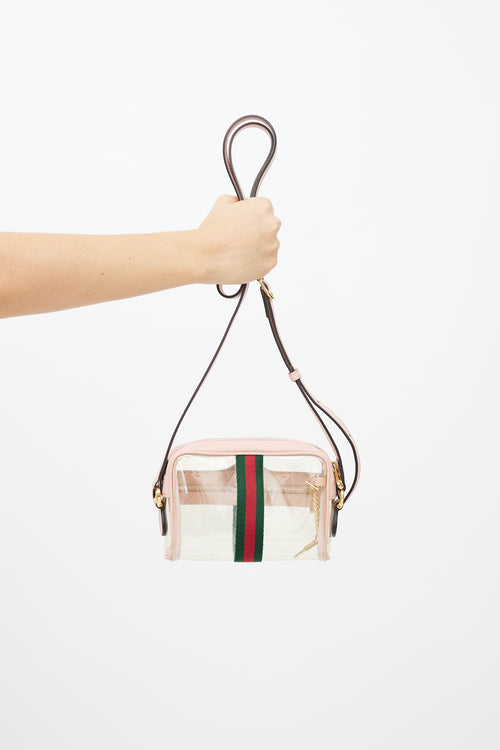 Gucci Pink 
Multicolour PVC Ophidia Shoulder Bag