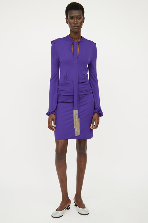 Gucci Purple Ruched Tie *DC Dress