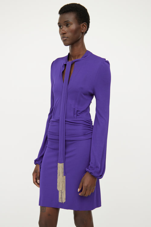 Gucci Purple Ruched Tie *DC Dress