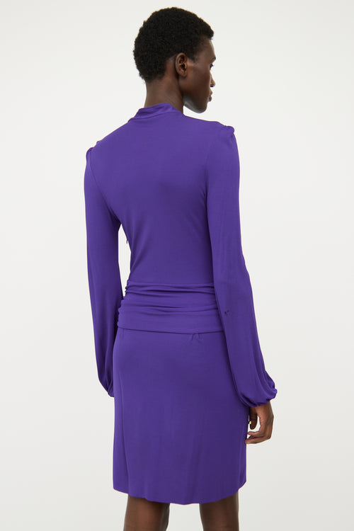 Gucci Purple Ruched Tie *DC Dress