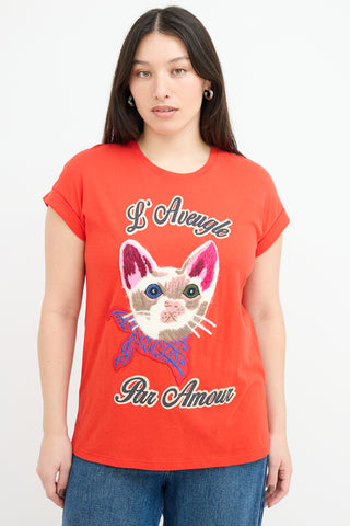 Gucci Red 
Multi L
Aveugle Par Amour T-Shirt