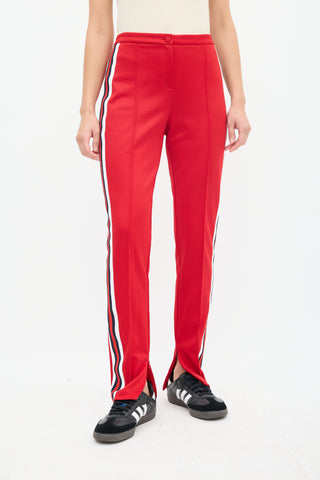 Gucci Red 
Multicolour Striped Slim Trouser