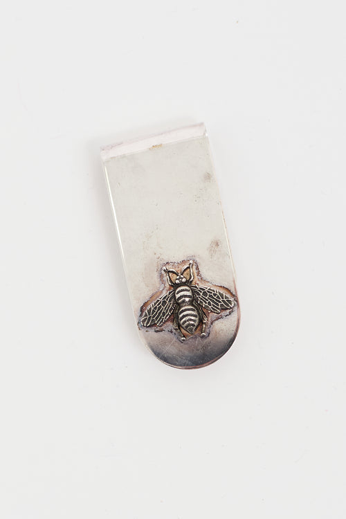 Gucci Sterling Silver Bee Money Clip