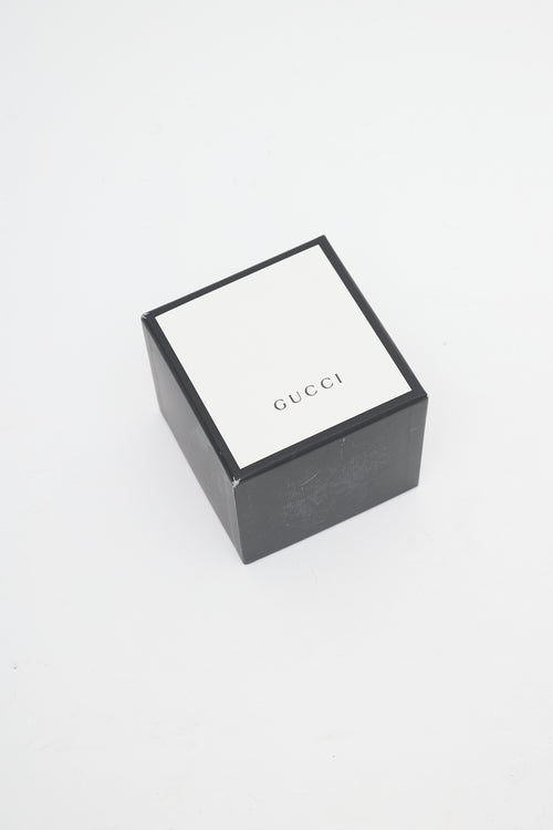 Gucci Silver 
Gold G Timeless 28mm Watch