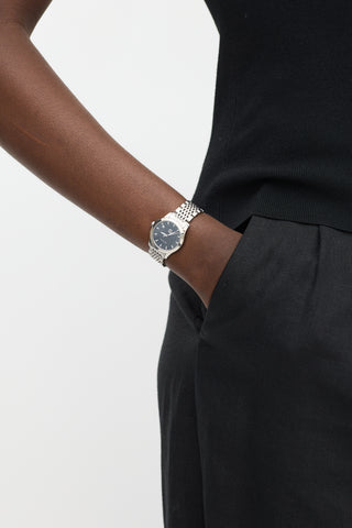 Gucci Silver Steel G-Timeless Watch