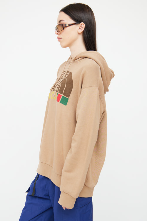 Brown Logo Hoodie Gucci