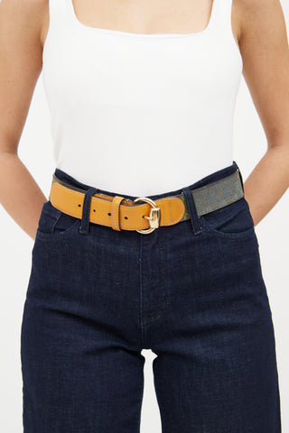 Gucci Beige 
Multi Gradient Guccisma Belt