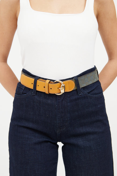 Gucci Beige 
Multi Gradient Guccisma Belt