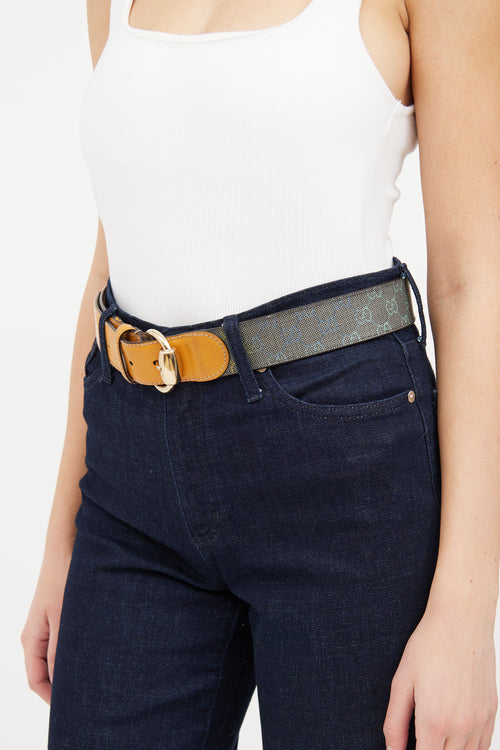 Gucci Beige 
Multi Gradient Guccisma Belt