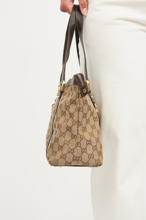 Gucci Brown GG Monogram Abbey Medium Bag