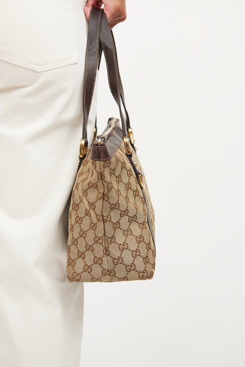 Gucci Brown GG Monogram Abbey Medium Bag