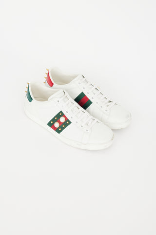 Gucci White 
Green Ace Sneaker