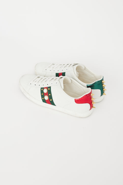 Gucci White 
Green Ace Sneaker