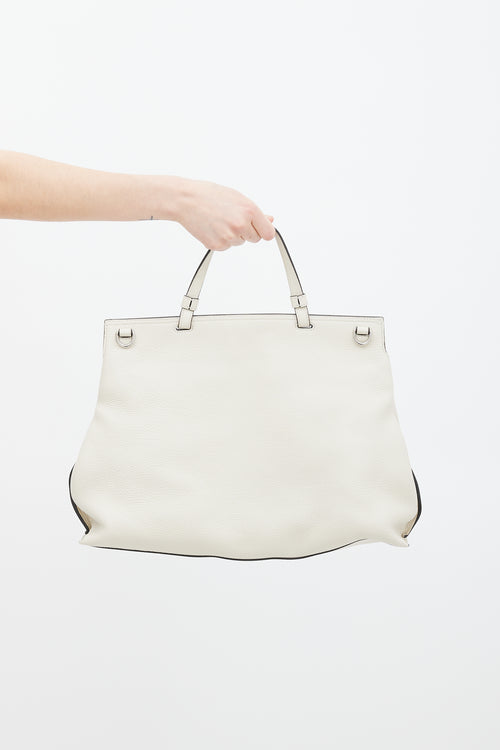 Gucci Beige Leather Bamboo Daily Bag