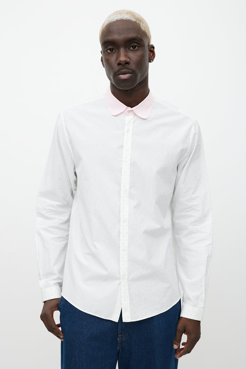 Gucci White 
Multicolour Button Up Shirt