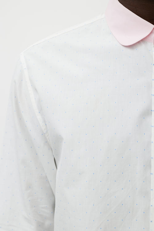 Gucci White 
Multicolour Button Up Shirt