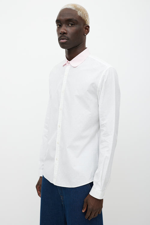 Gucci White 
Multicolour Button Up Shirt