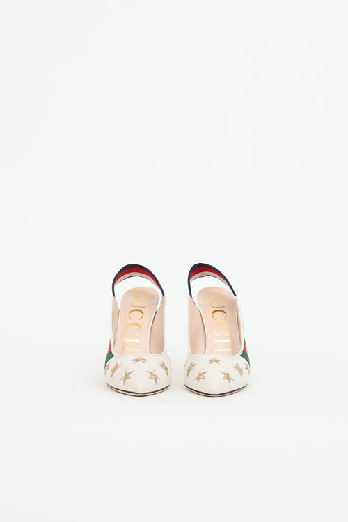 Gucci Webbed Sylvie Pump